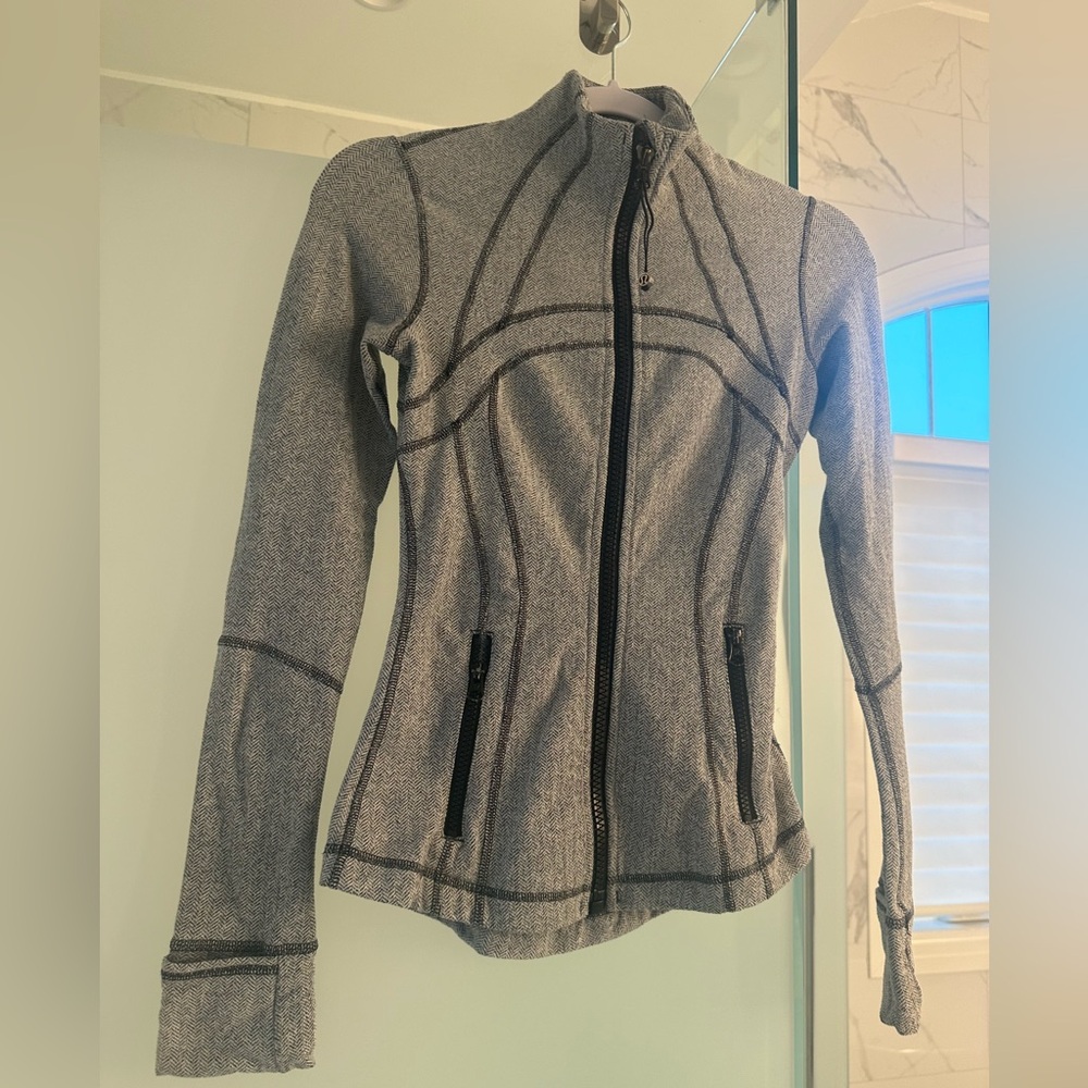 Lululemon Athletica Gray Utility Jacket Top